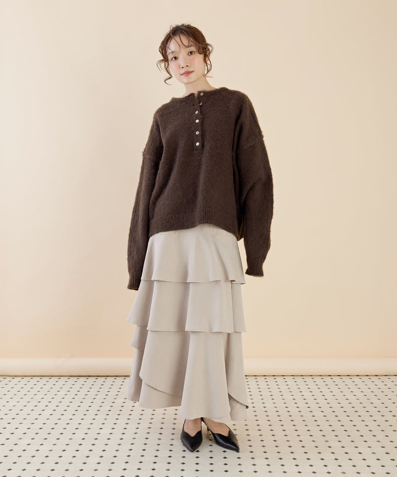 ブラウン / 身長：162cm / 着用：フリー