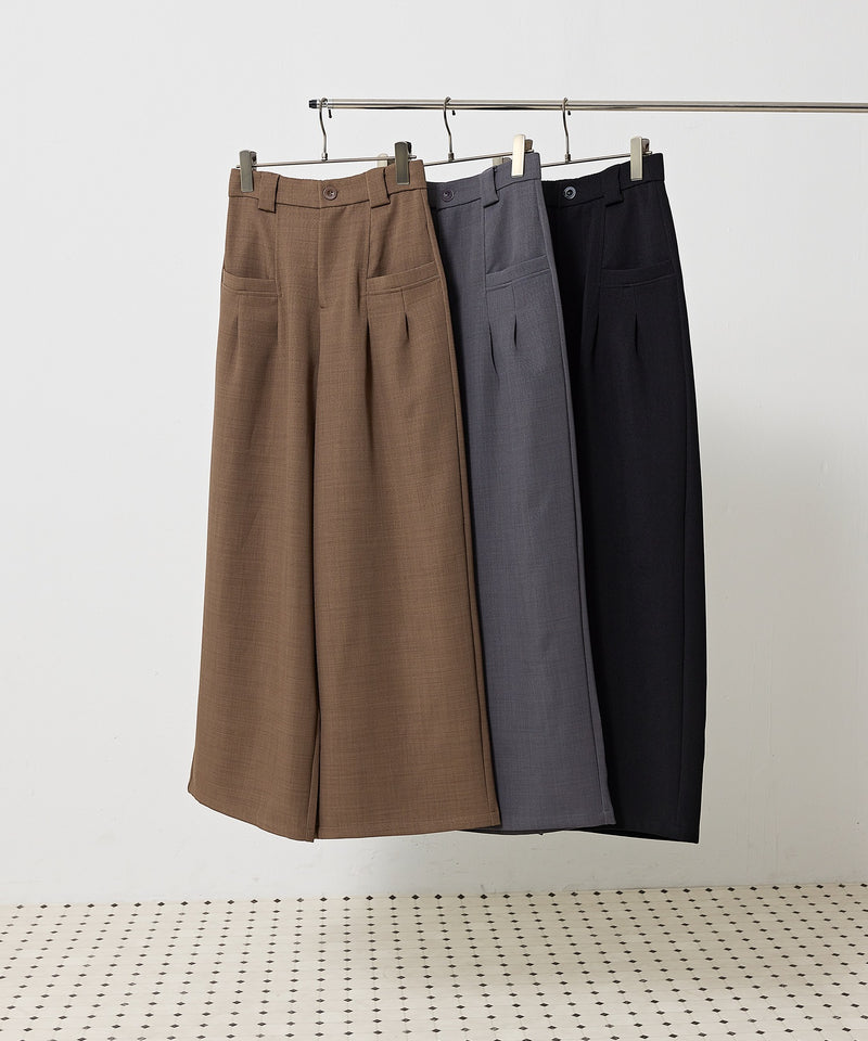 【きれいめに決まる】ツイルタックパンツ