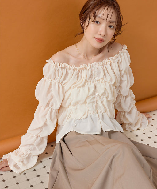 アイボリー / 身長：162cm / 着用：フリー