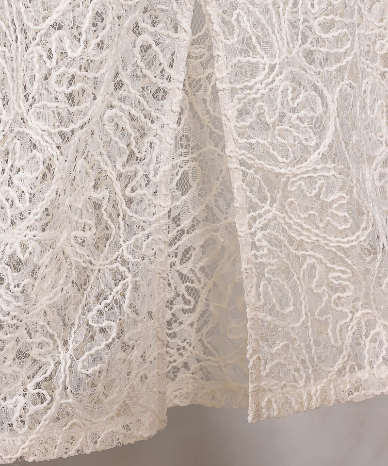 【総レースで映えるレイヤード】レースキャミソールビスチェ