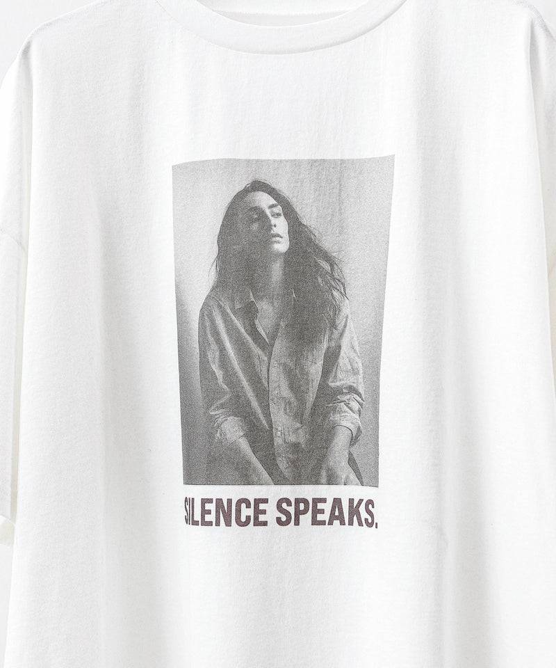 【こなれ感をプラスする主役トップス】 フォトプリント ロゴ Tシャツ 半袖 オーバーサイズ カットソー 春夏 カジュアル モノトーン 韓国ファッション
