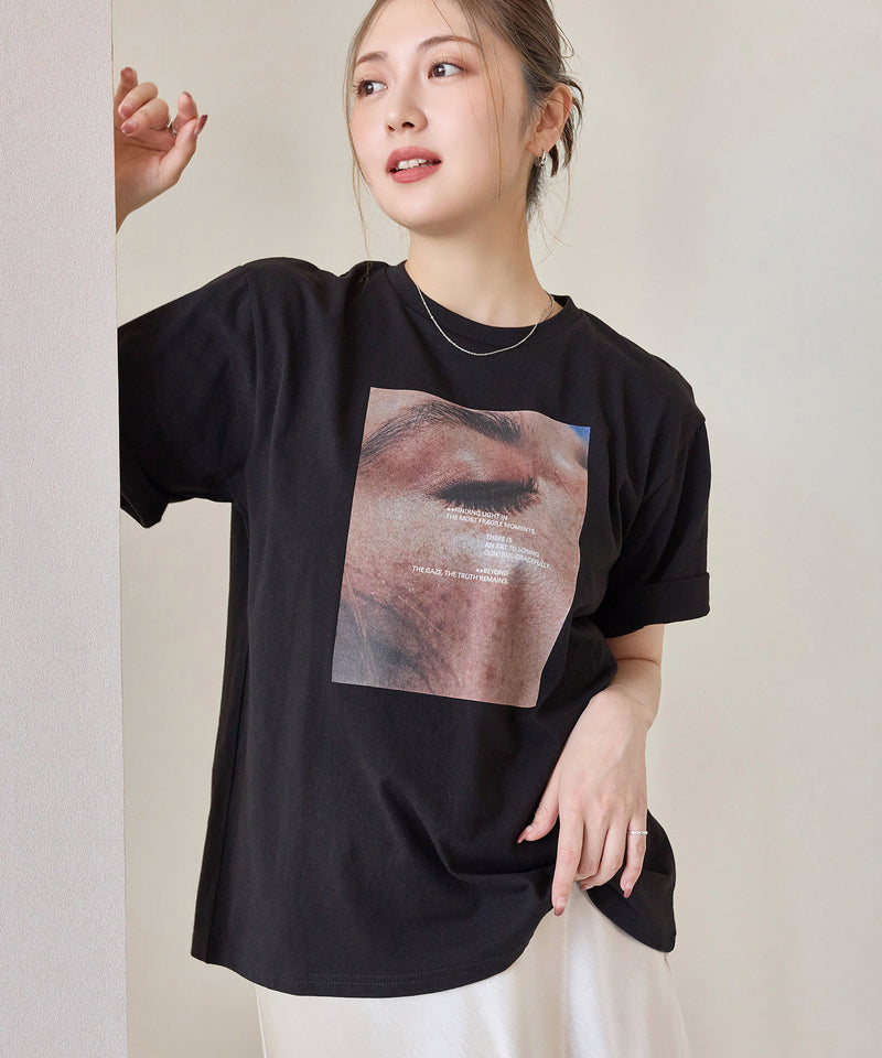【抜け感が叶う】フォトプリントTシャツ