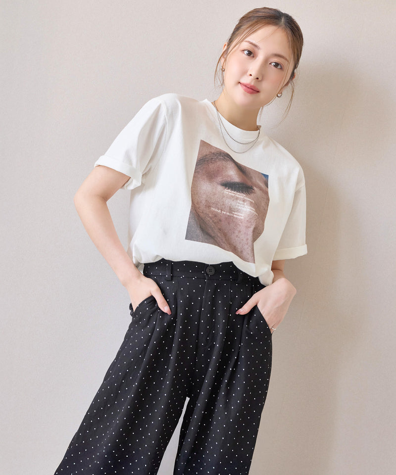 【抜け感が叶う】フォトプリントTシャツ