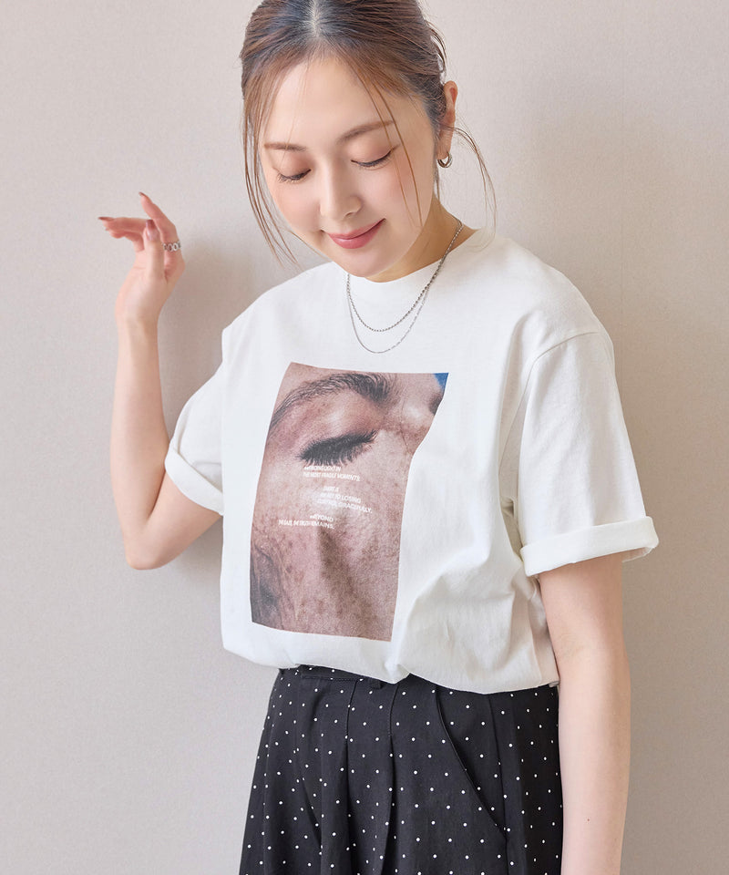 【抜け感が叶う】フォトプリントTシャツ