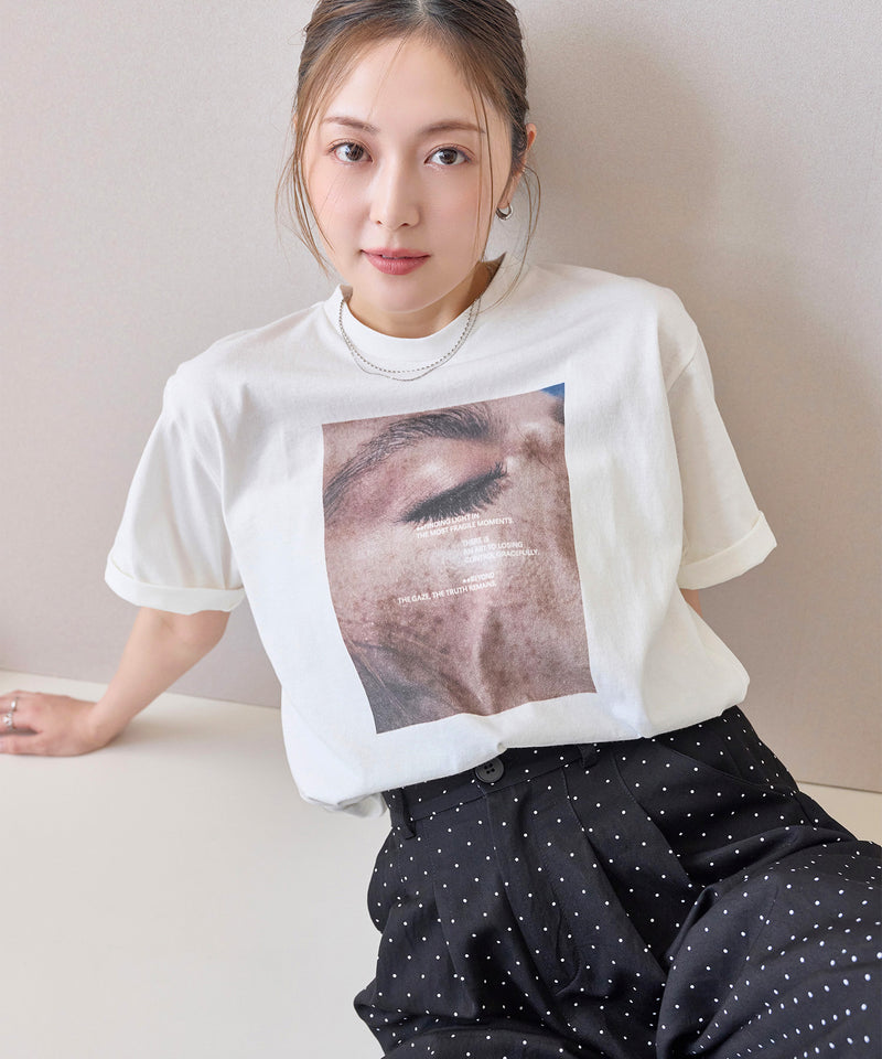 【抜け感が叶う】フォトプリントTシャツ
