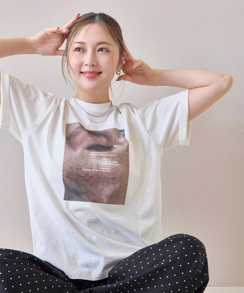 【抜け感が叶う】フォトプリントTシャツ