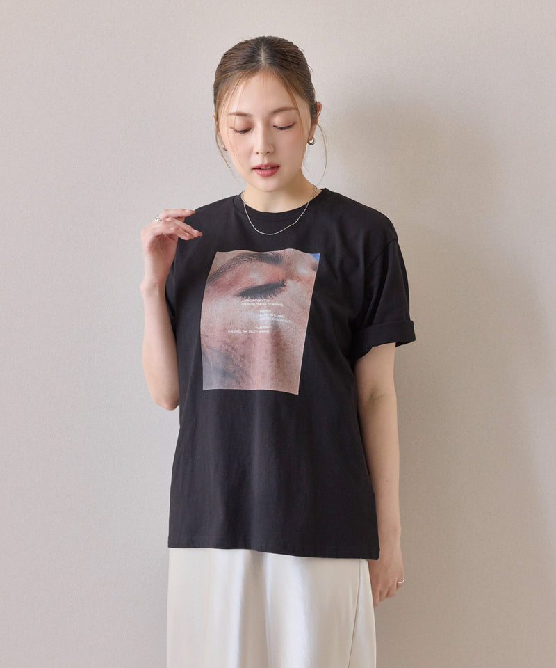 【抜け感が叶う】フォトプリントTシャツ
