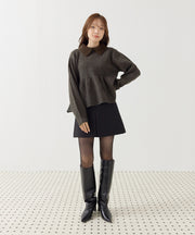 ブラウン / 身長：162cm / 着用：フリー