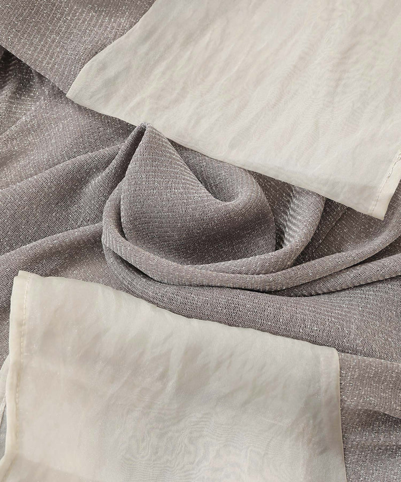 袖シアーラメ ベーシックカットソー トップス