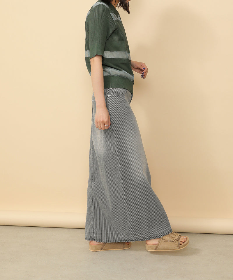 シアーミックス編み ニット 半袖