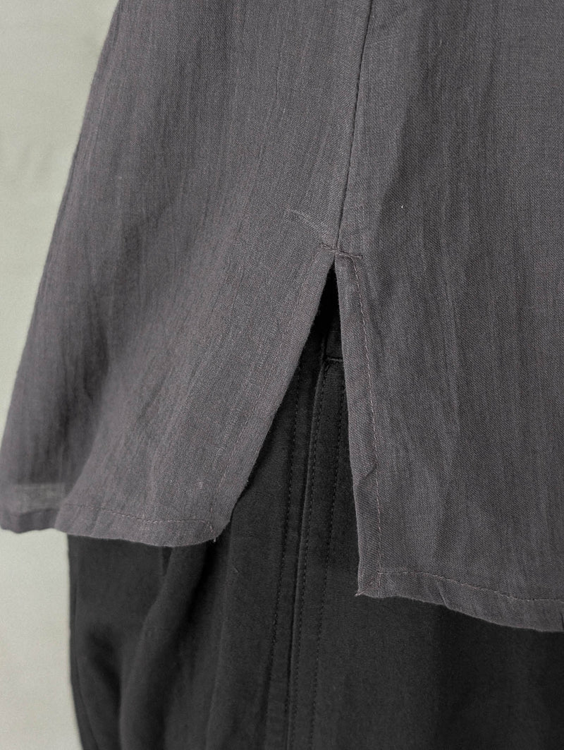 コットンレースビッグカラーブラウス