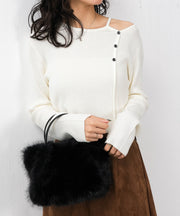 オフホワイト<br>
身長：163cm