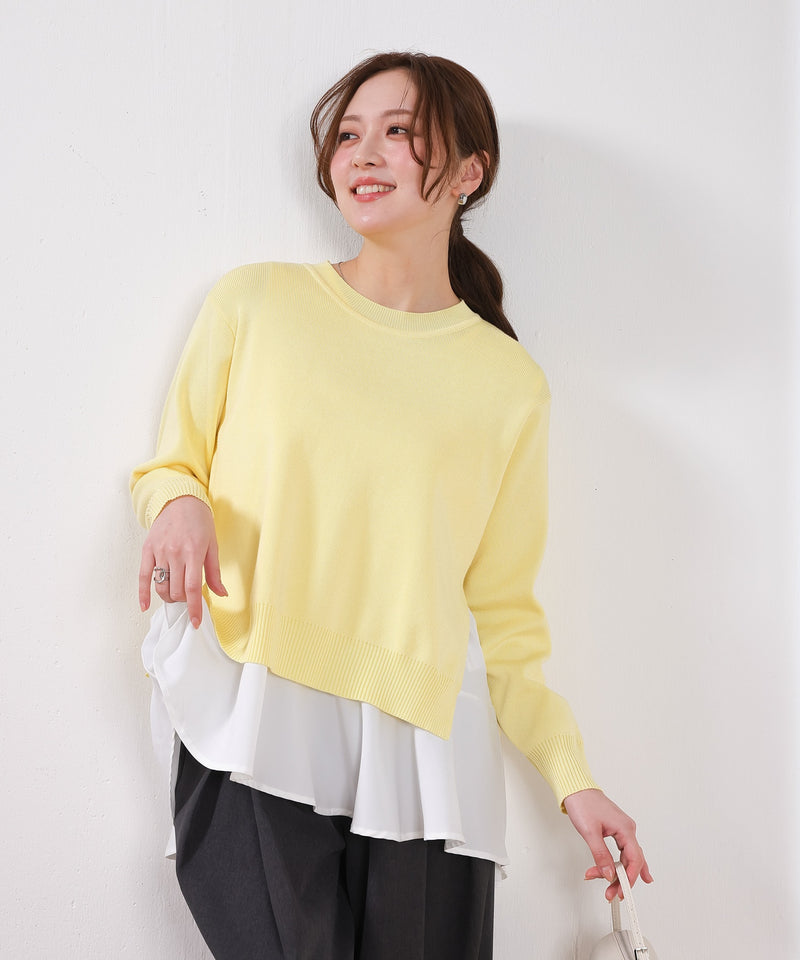 【重ねて映える】レイヤードニットセット プルオーバー