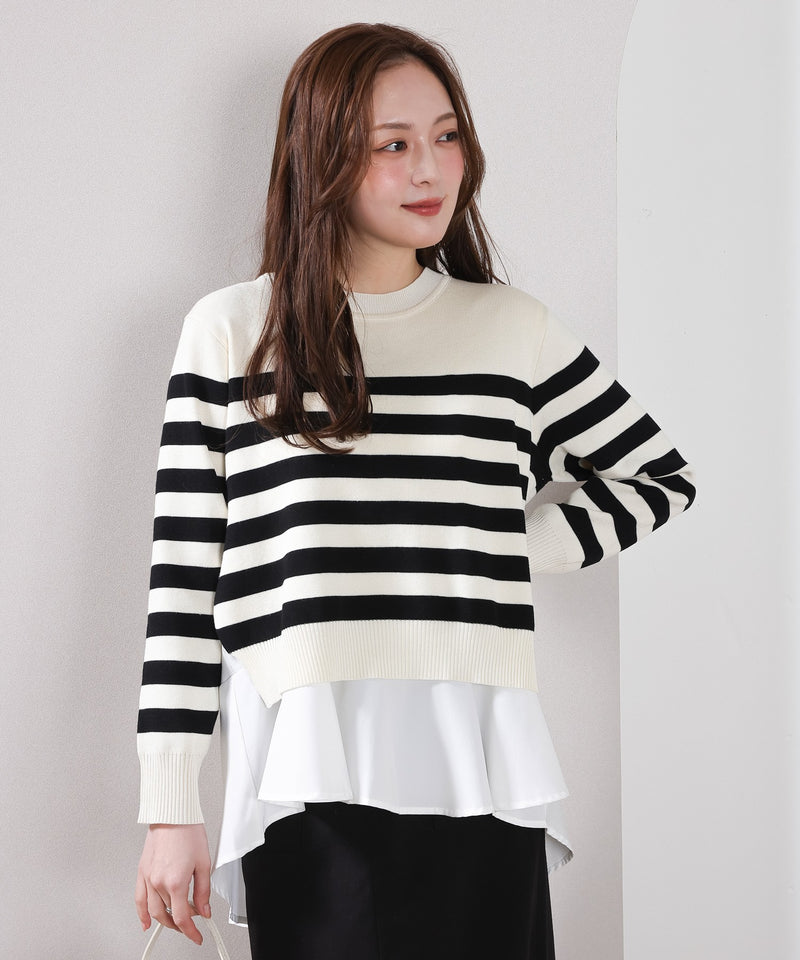 【重ねて映える】レイヤードニットセット プルオーバー