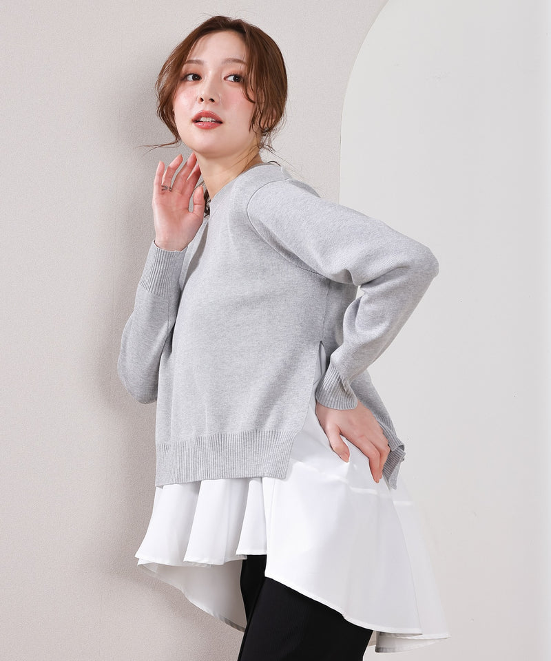 【重ねて映える】レイヤードニットセット プルオーバー