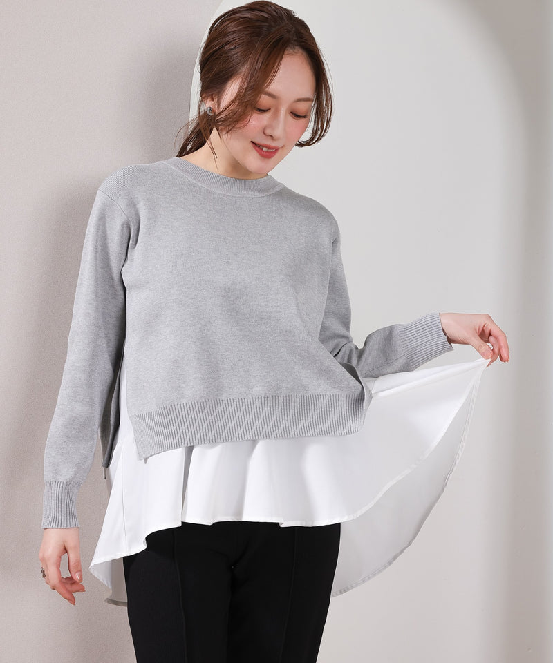 【重ねて映える】レイヤードニットセット プルオーバー