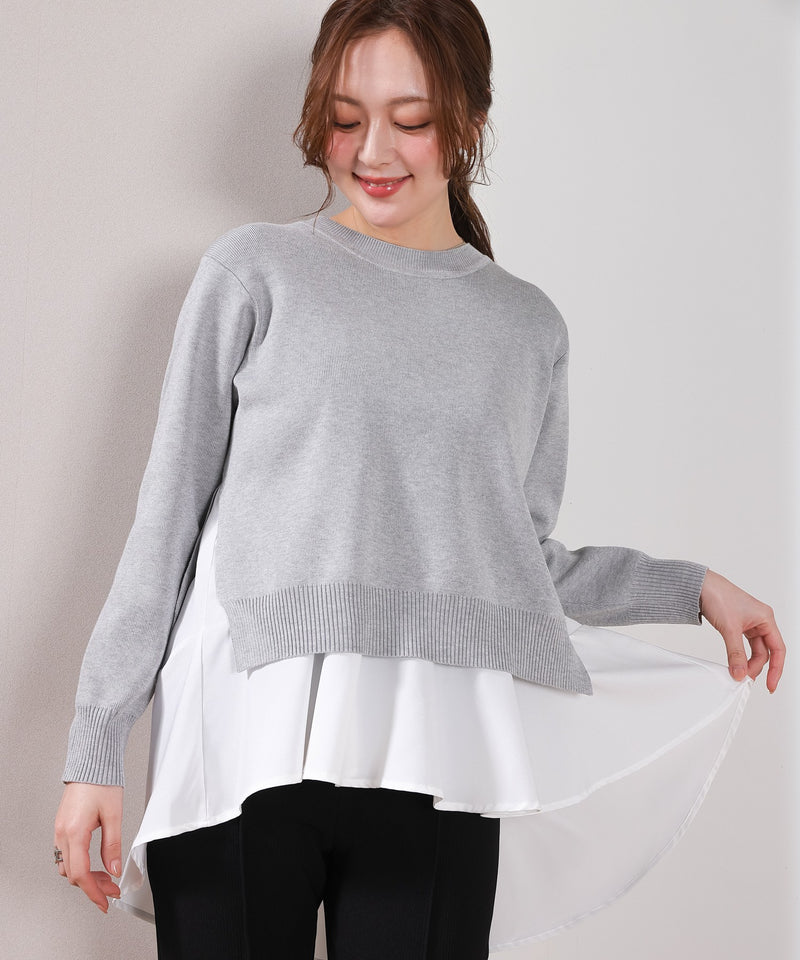 【重ねて映える】レイヤードニットセット プルオーバー
