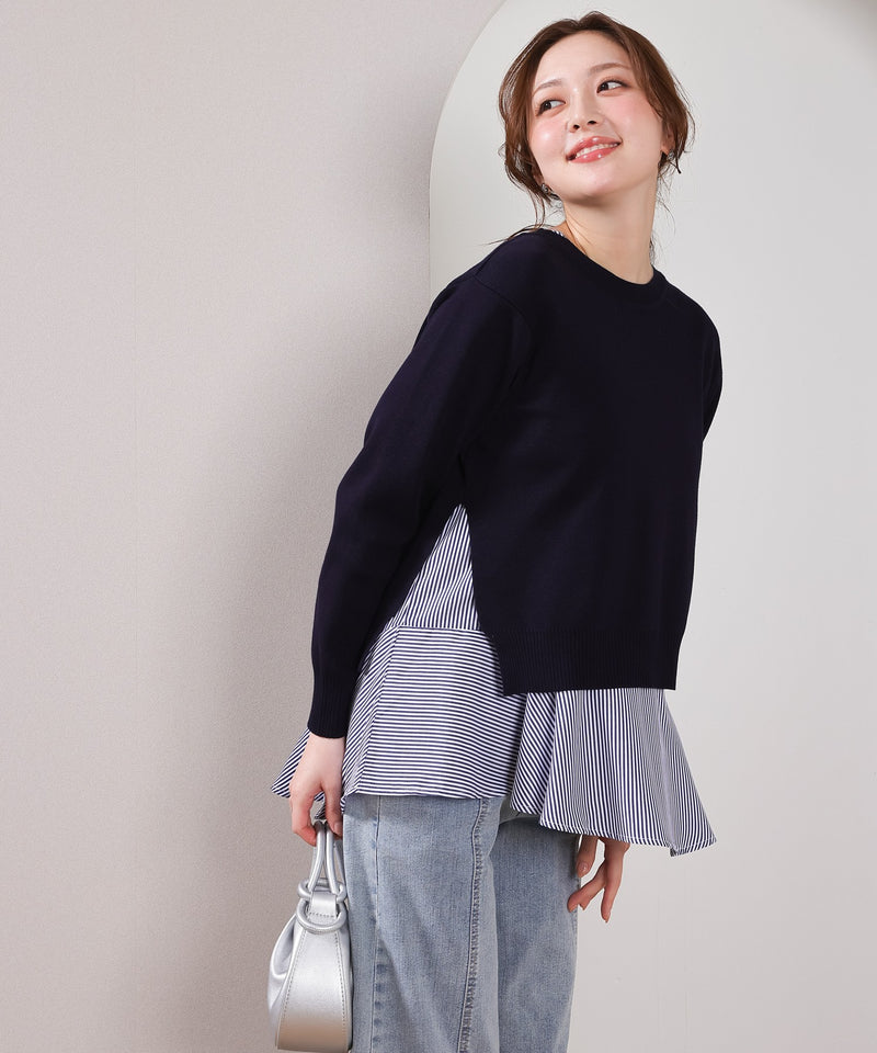 【重ねて映える】レイヤードニットセット プルオーバー