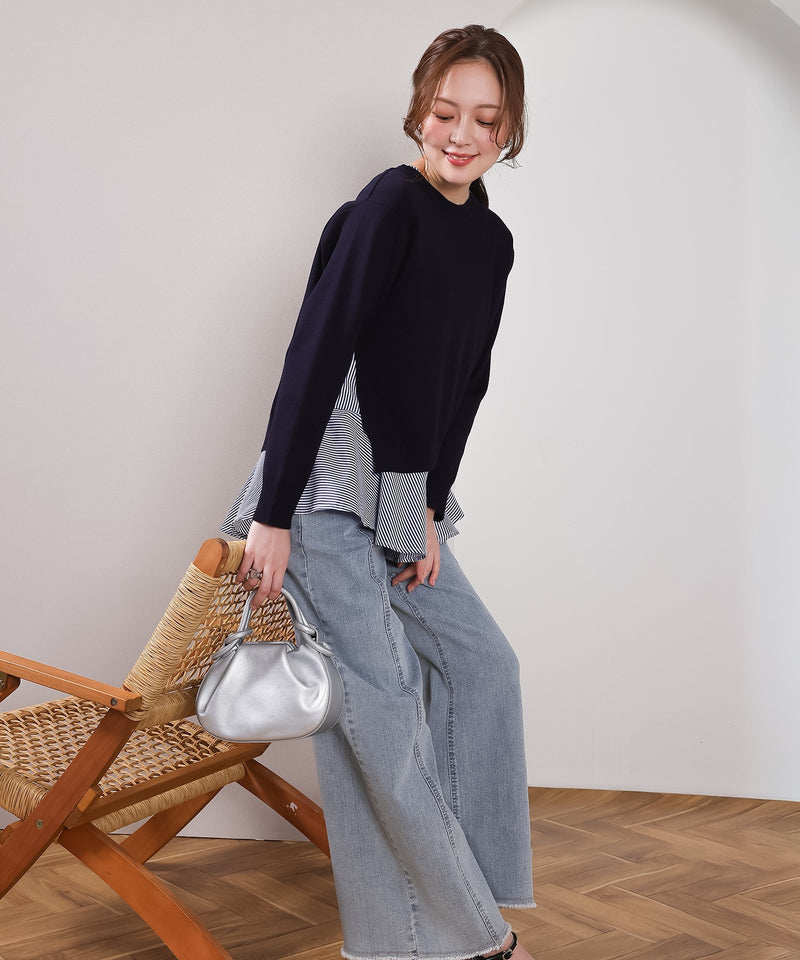 【重ねて映える】レイヤードニットセット プルオーバー