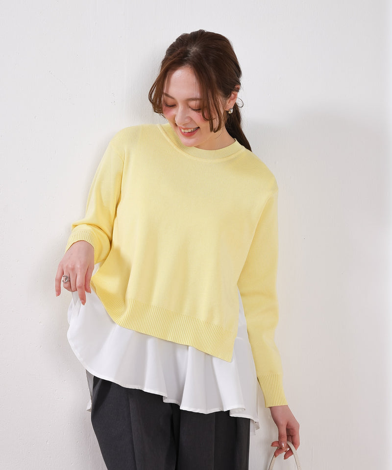 【重ねて映える】レイヤードニットセット プルオーバー