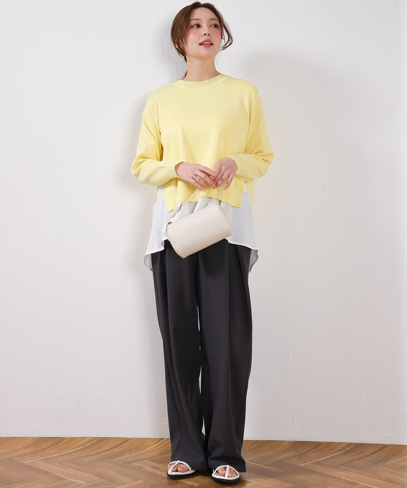 【重ねて映える】レイヤードニットセット プルオーバー