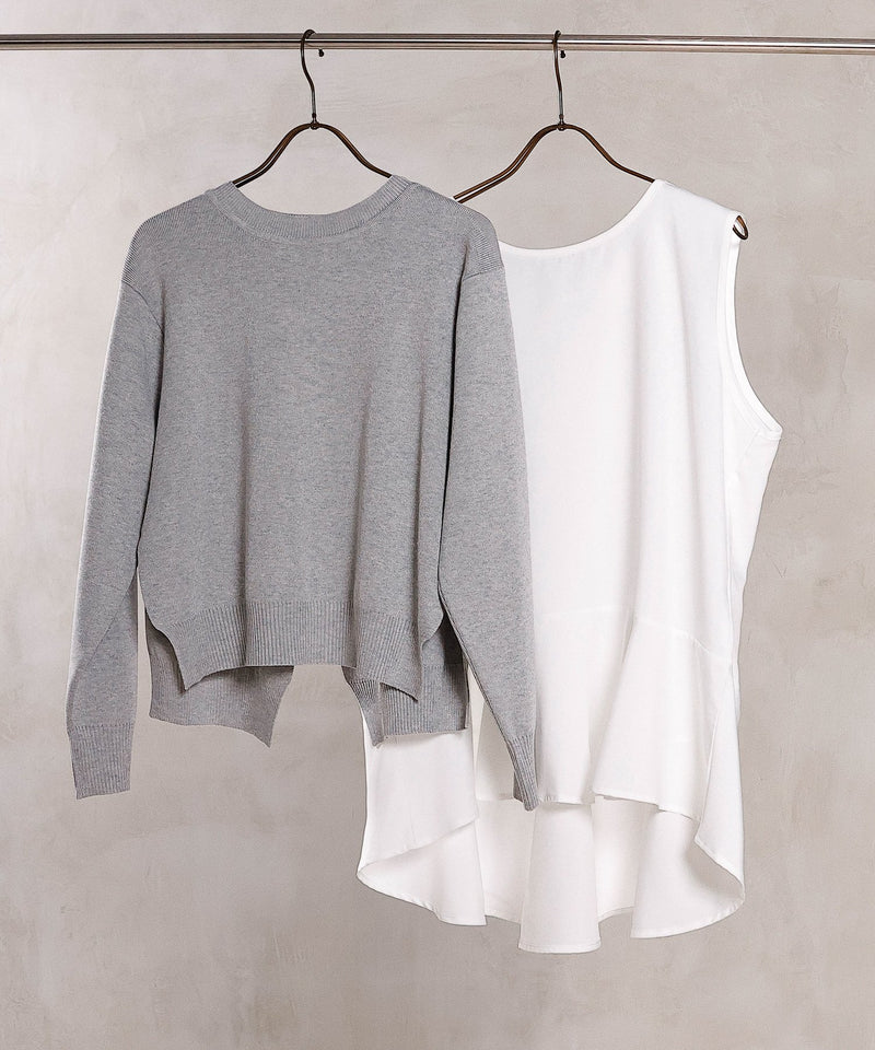【重ねて映える】レイヤードニットセット プルオーバー
