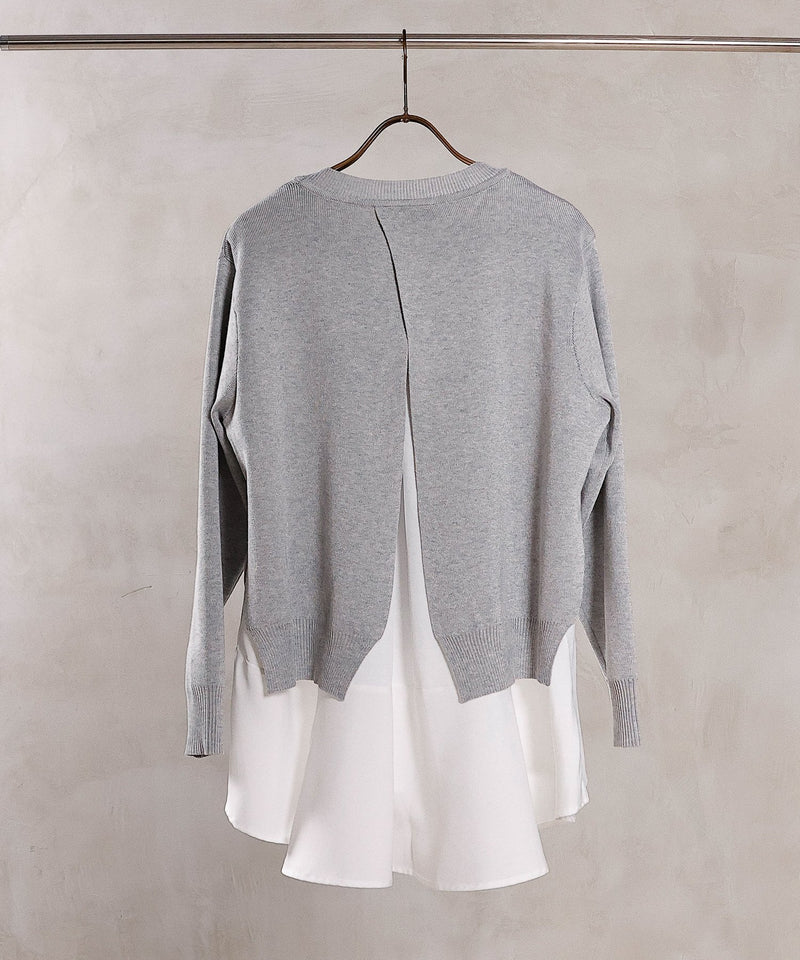 【重ねて映える】レイヤードニットセット プルオーバー