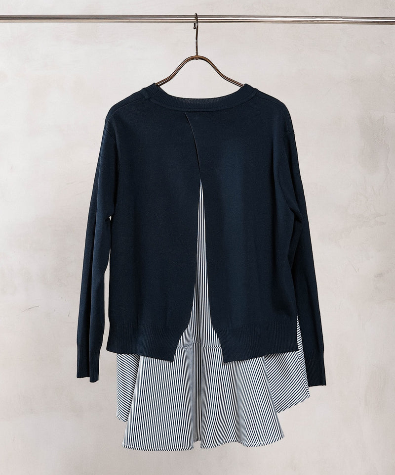 【重ねて映える】レイヤードニットセット プルオーバー