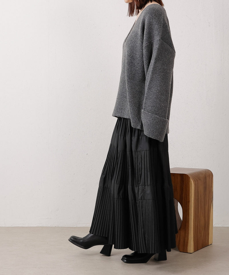 プリーツティアードスカート