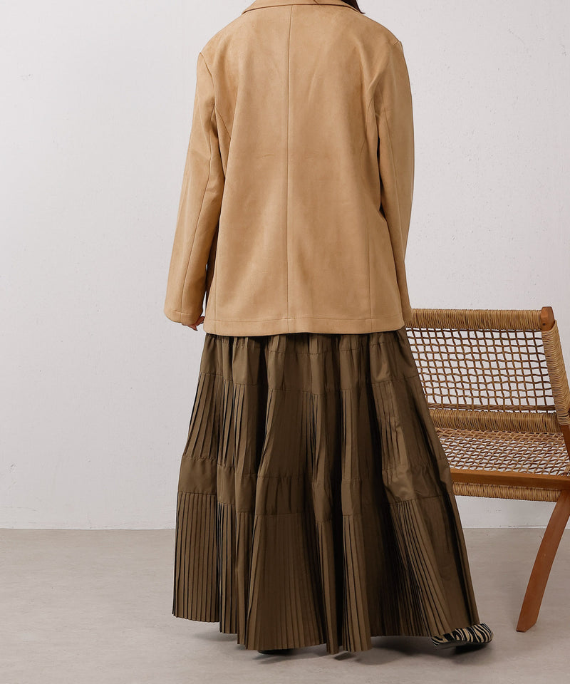 プリーツティアードスカート