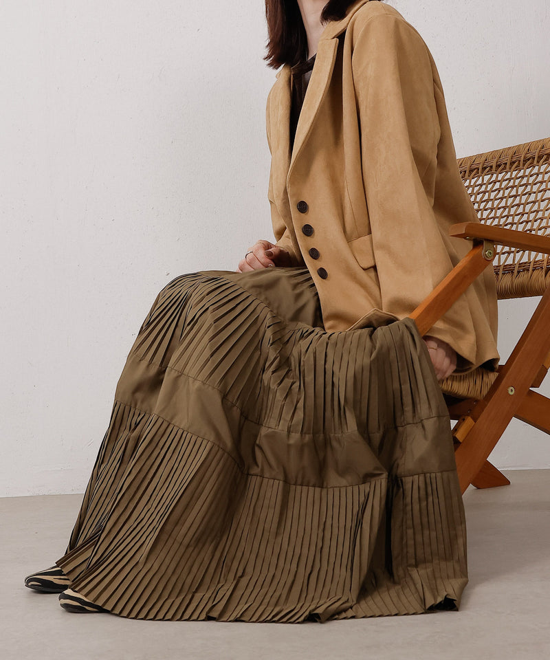 プリーツティアードスカート