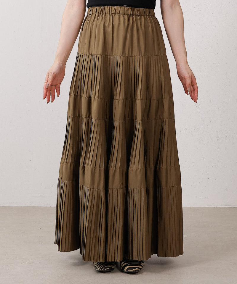 プリーツティアードスカート