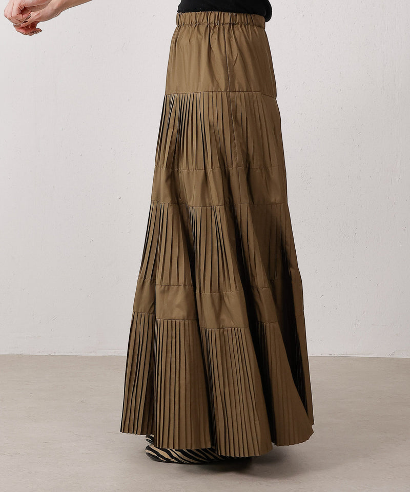プリーツティアードスカート