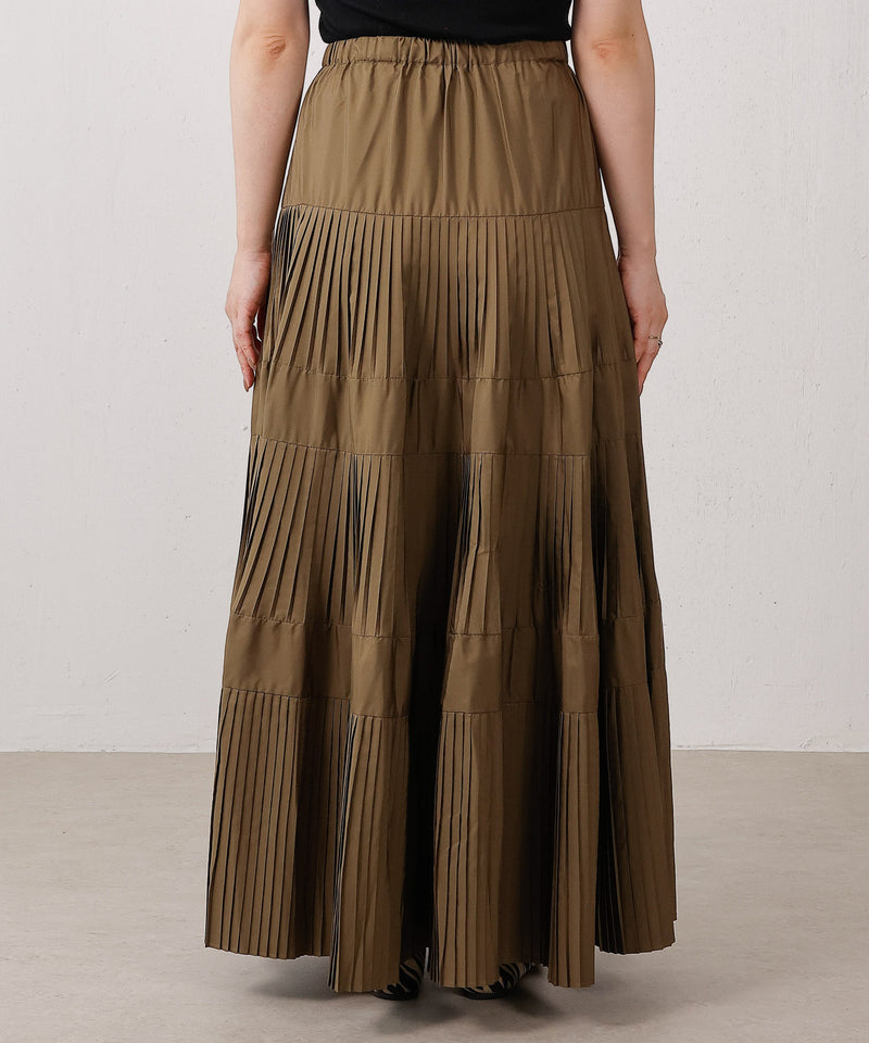 プリーツティアードスカート