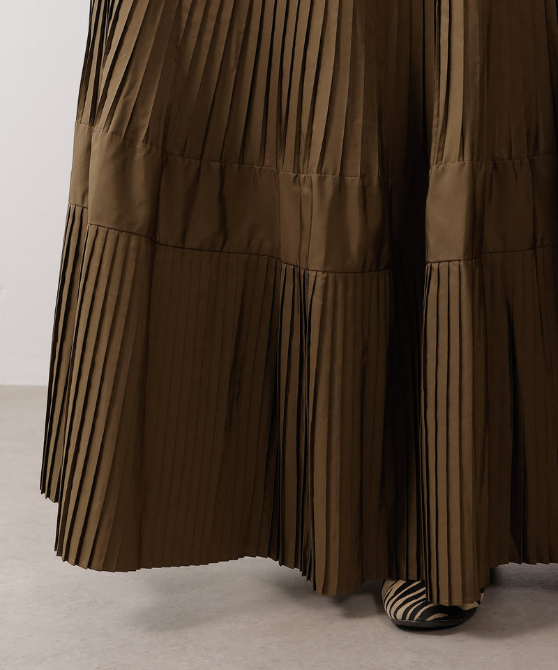 プリーツティアードスカート