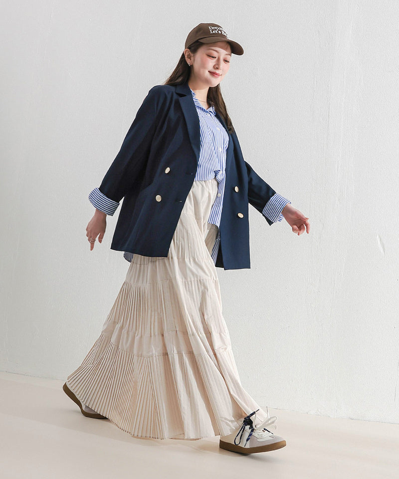 プリーツティアードスカート