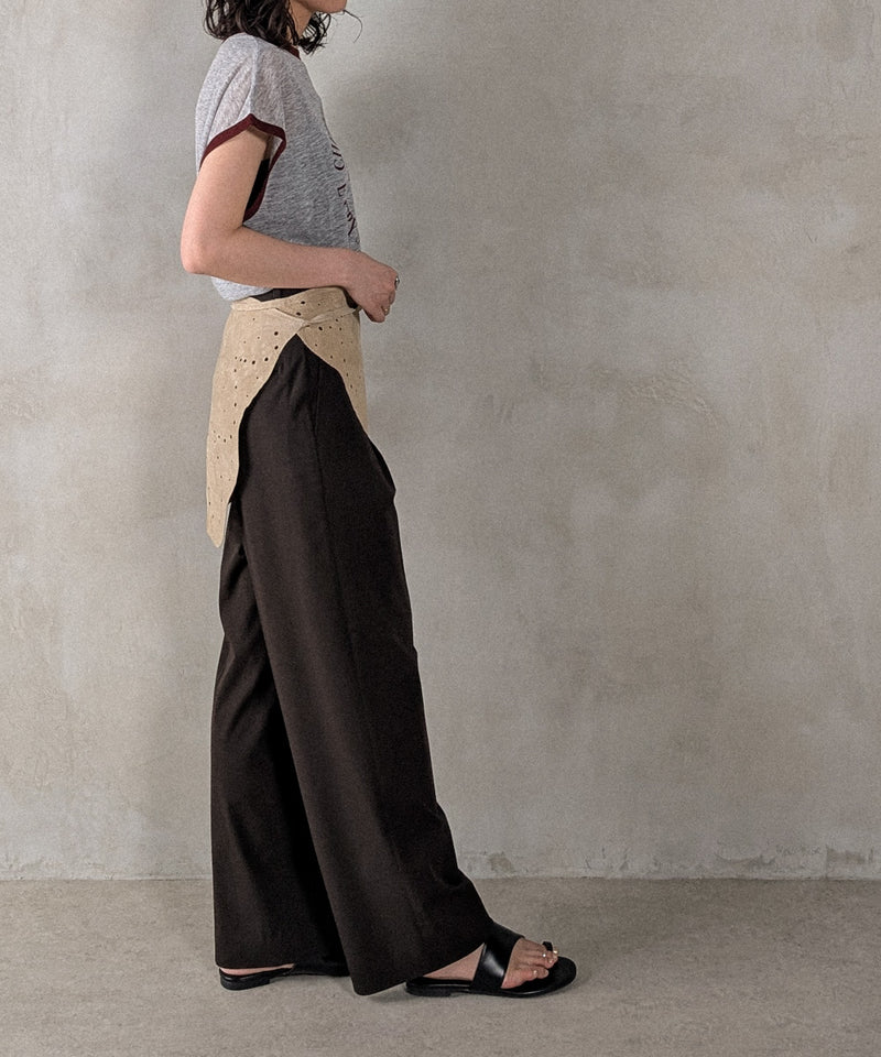 ロゴプリントリンガーTシャツ