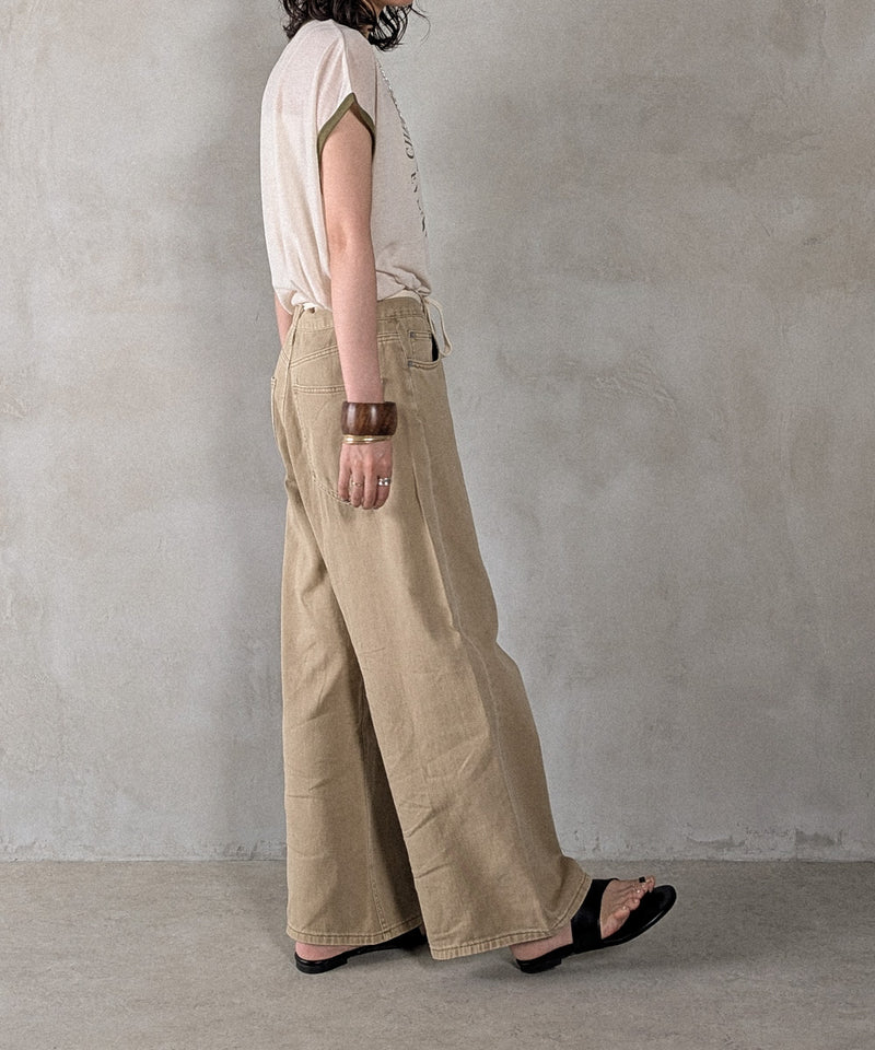 ロゴプリントリンガーTシャツ