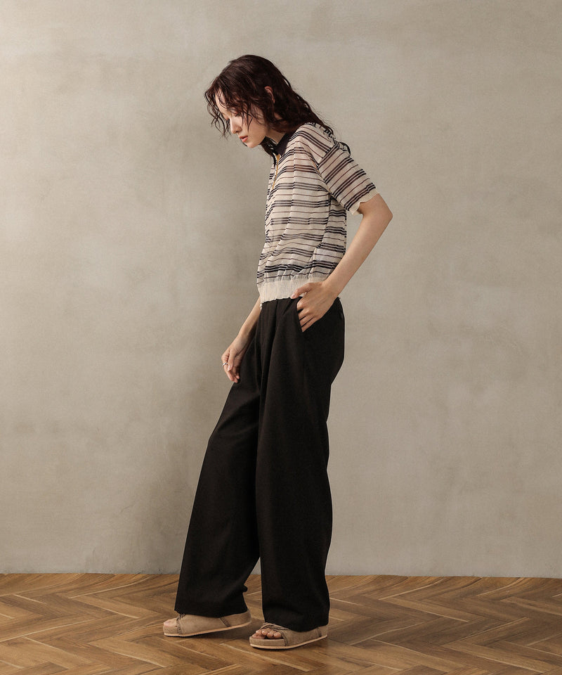 ボーダーニットポロ