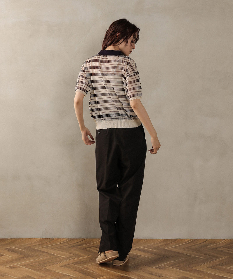 ボーダーニットポロ