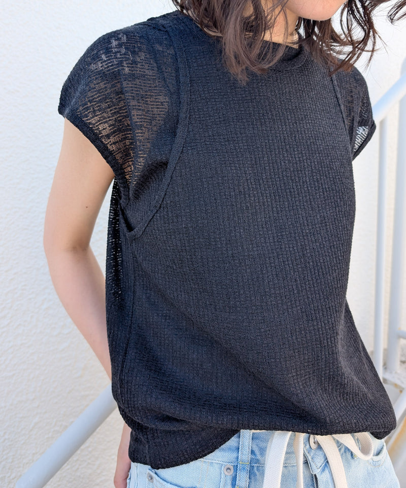 2セット タンクトップ プルオーバー レイヤードトップス