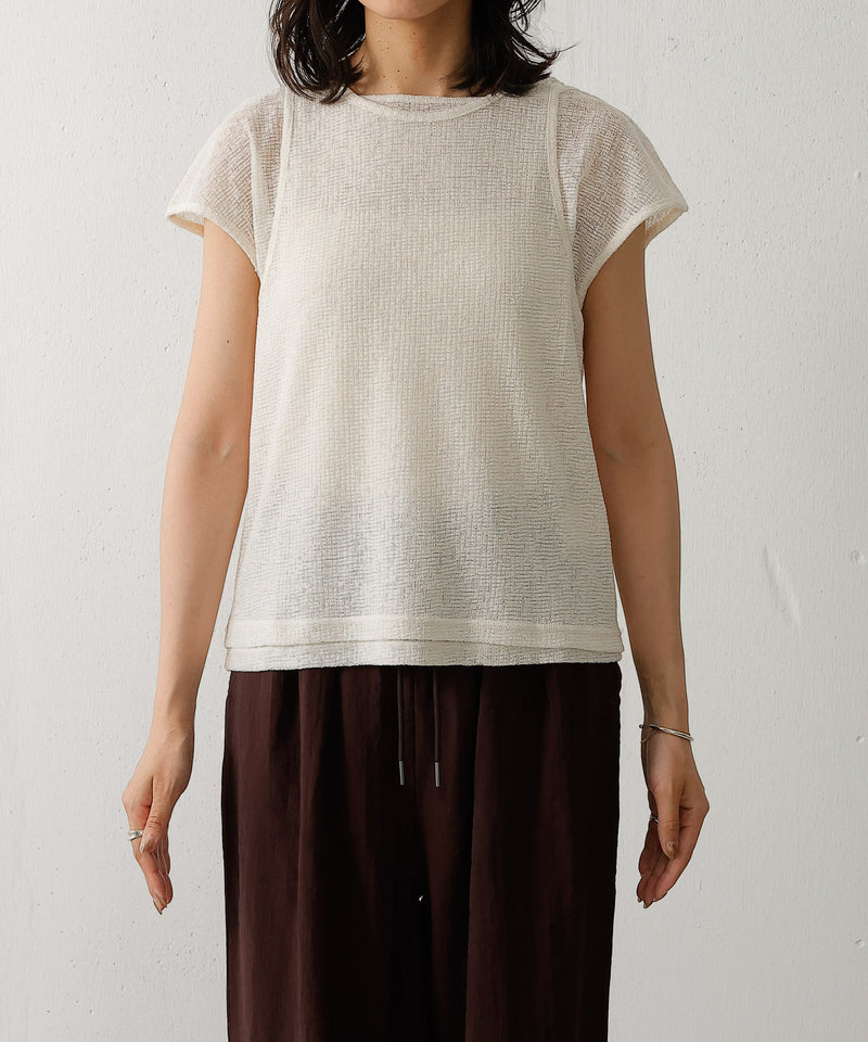 2セット タンクトップ プルオーバー レイヤードトップス