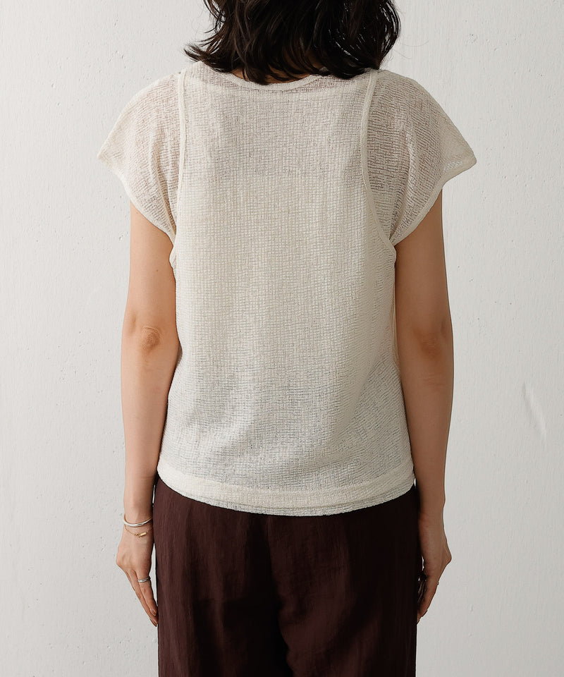 2セット タンクトップ プルオーバー レイヤードトップス