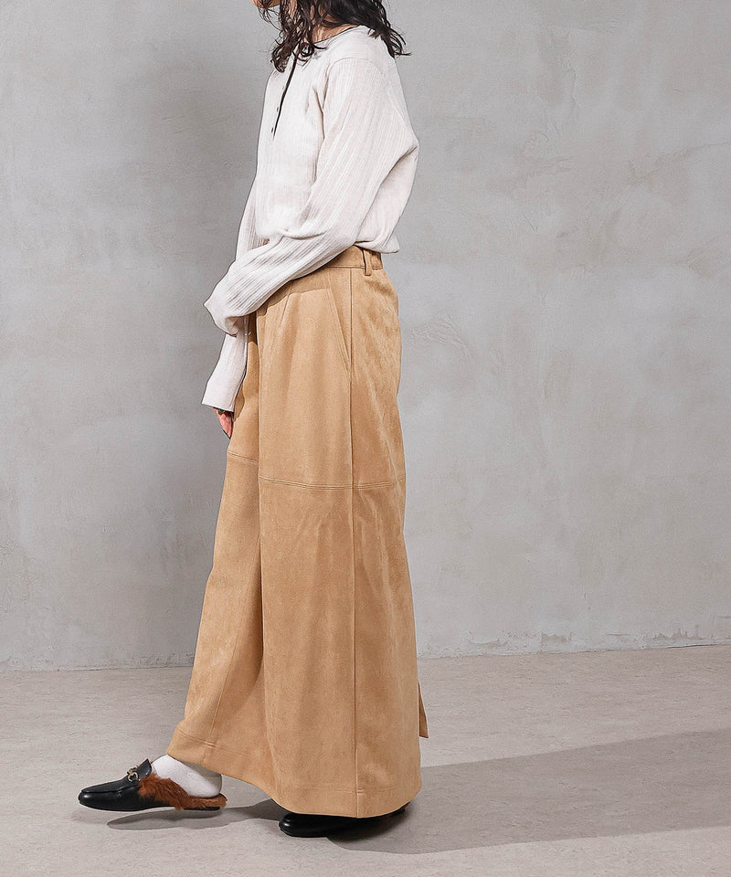 【重ねたような首元でこなれ感を演出♪】ヘンリーネックレイヤートップス