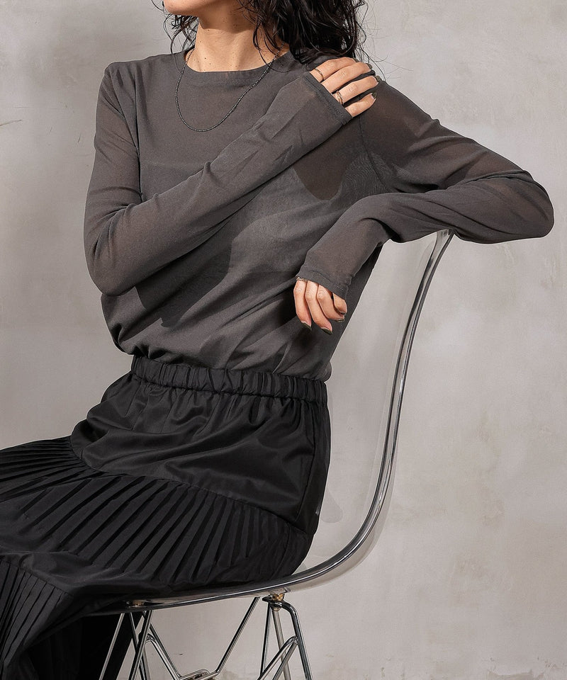 チャコールグレー<br>身長:163cm