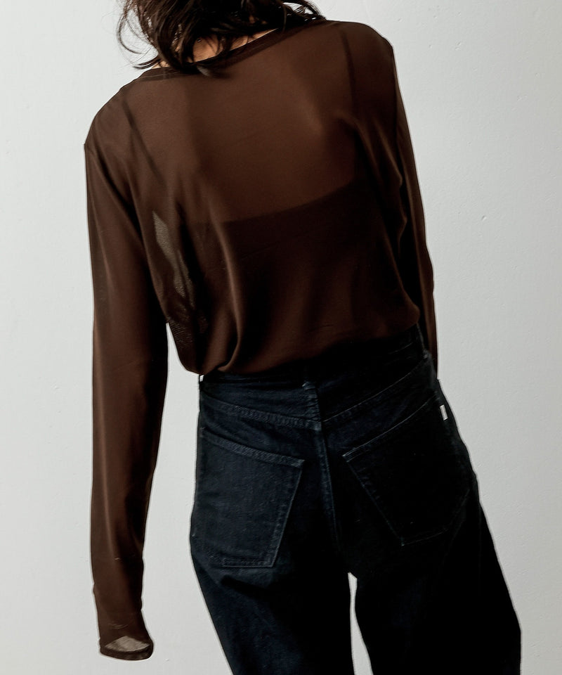 【新色追加】パワーネット クルーネックシアー トップス