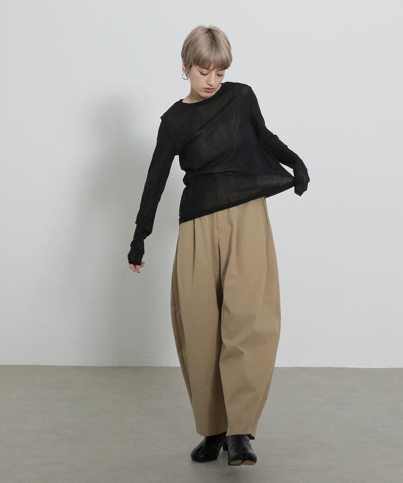 【新色追加】パワーネット クルーネックシアー トップス