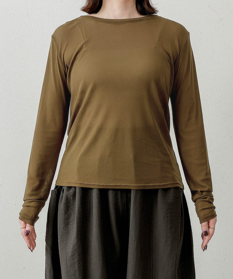 【新色追加】パワーネット クルーネックシアー トップス