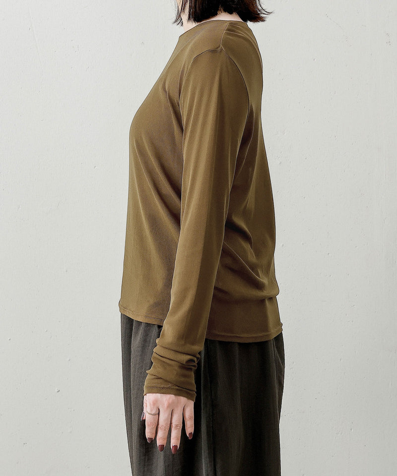 【新色追加】パワーネット クルーネックシアー トップス