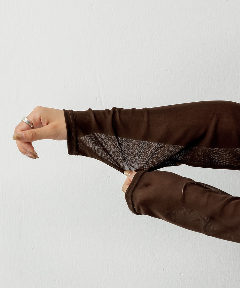 【新色追加】パワーネット クルーネックシアー トップス